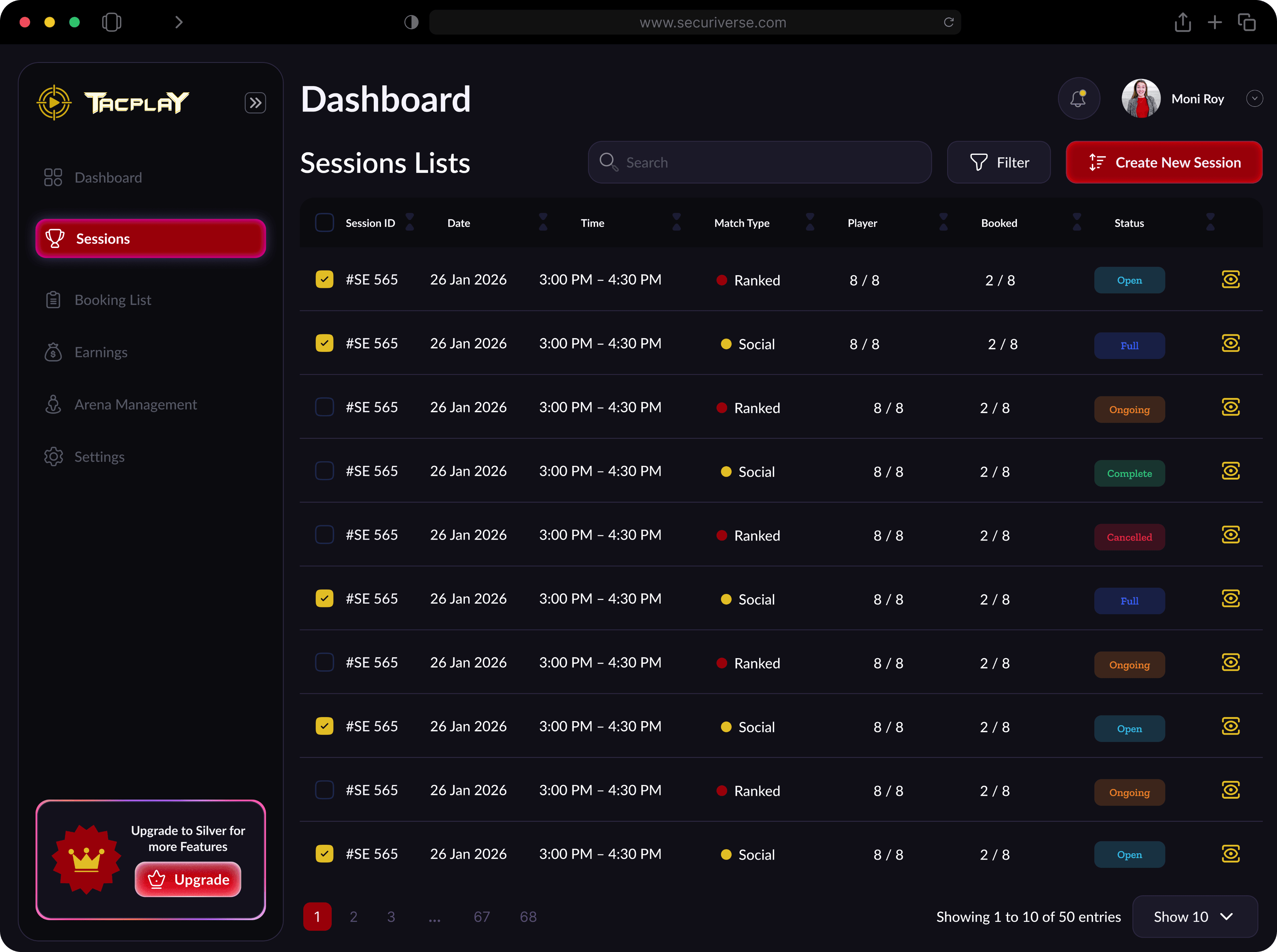 Dashboard preview
